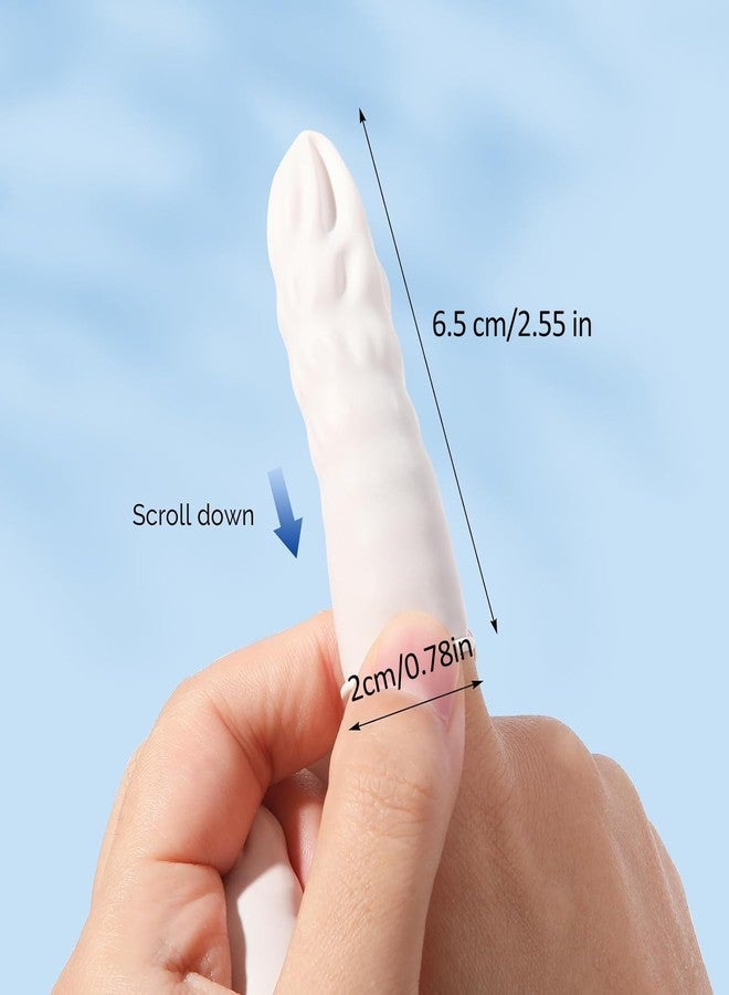 چاي ام يو أغطية أصابع لاتكس متوسطة الحجم من جامعة جيمس ماديسون، 200 قطعة من واقيات الأصابع، قفازات أصابع للاستخدام مرة واحدة - Image 3